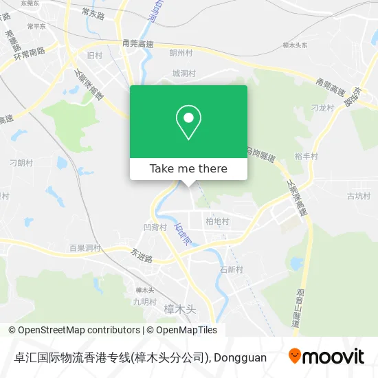 卓汇国际物流香港专线(樟木头分公司) map