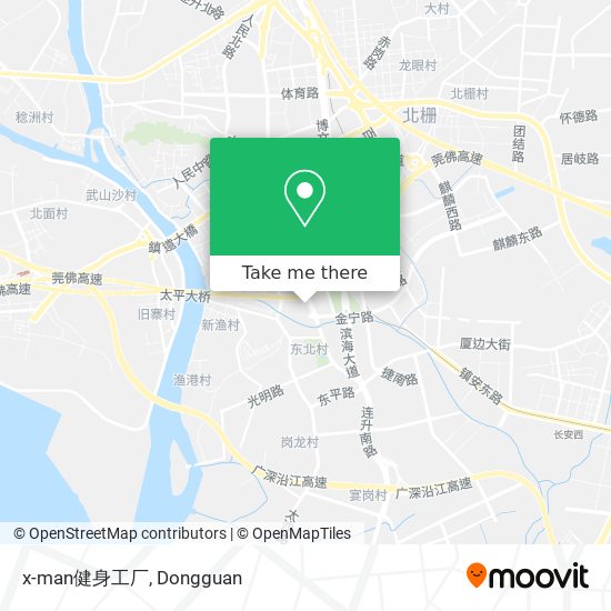 x-man健身工厂 map