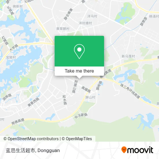蓝思生活超市 map