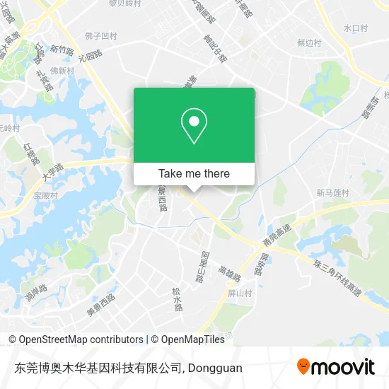 东莞博奥木华基因科技有限公司 map