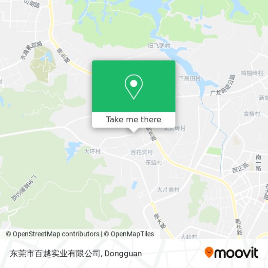 东莞市百越实业有限公司 map