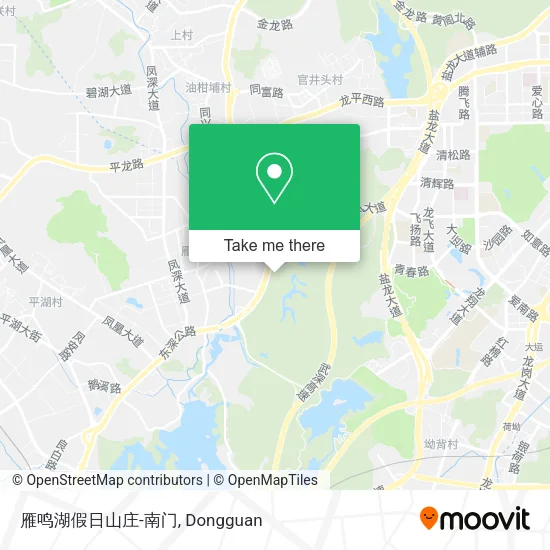 雁鸣湖假日山庄-南门 map