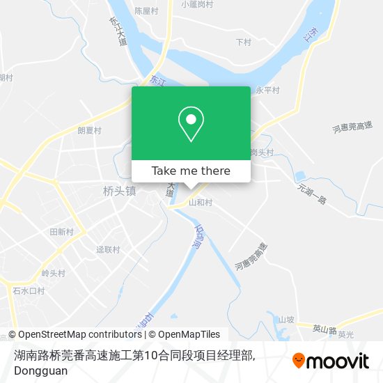 湖南路桥莞番高速施工第10合同段项目经理部 map