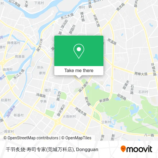 千羽炙烧·寿司专家(莞城万科店) map