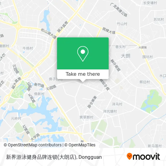 新界游泳健身品牌连锁(大朗店) map