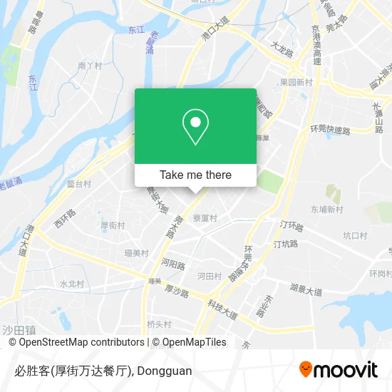 必胜客(厚街万达餐厅) map