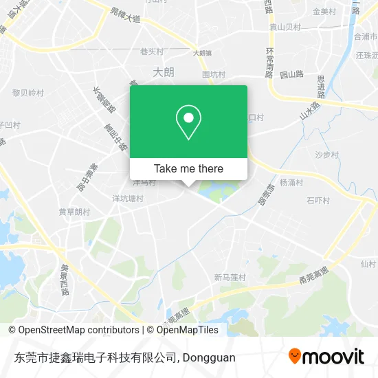东莞市捷鑫瑞电子科技有限公司 map