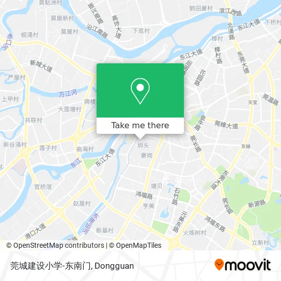 莞城建设小学-东南门 map