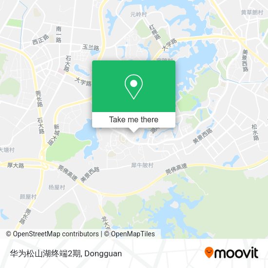 华为松山湖终端2期 map