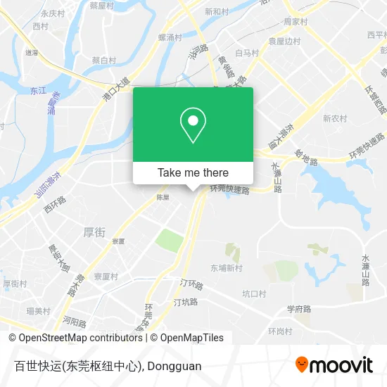 百世快运(东莞枢纽中心) map