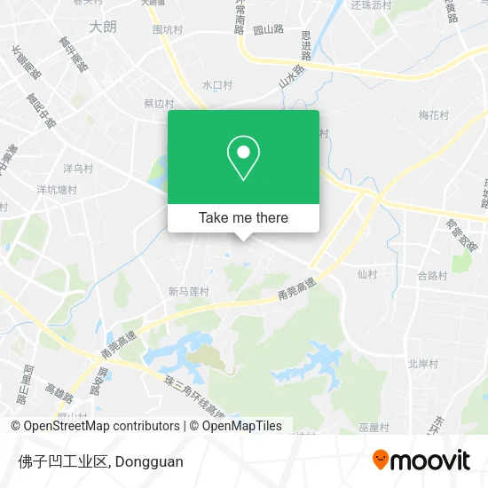 佛子凹工业区 map