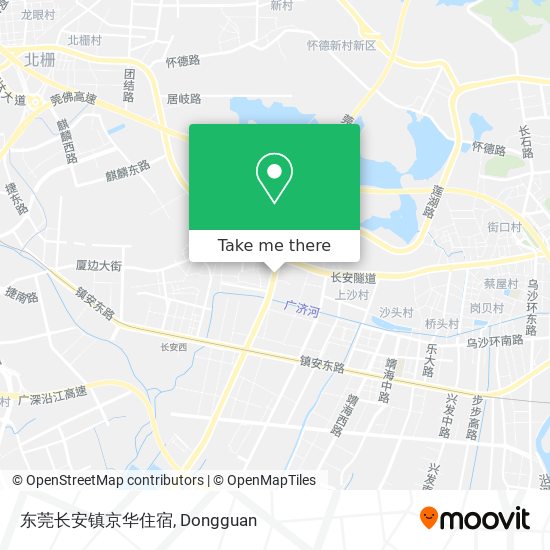 东莞长安镇京华住宿 map