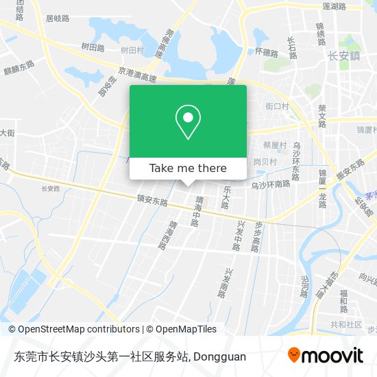 东莞市长安镇沙头第一社区服务站 map