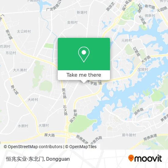 恒兆实业-东北门 map