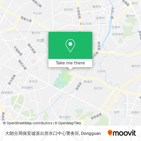 大朗分局保安墟派出所水口中心警务区 map