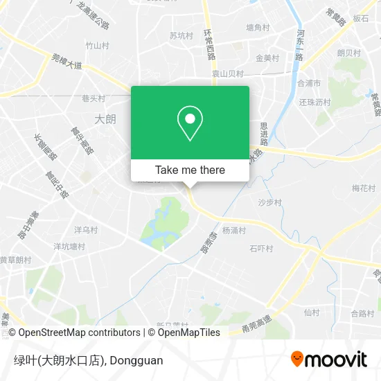 绿叶(大朗水口店) map