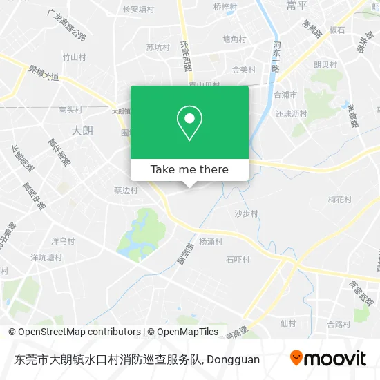 东莞市大朗镇水口村消防巡查服务队 map