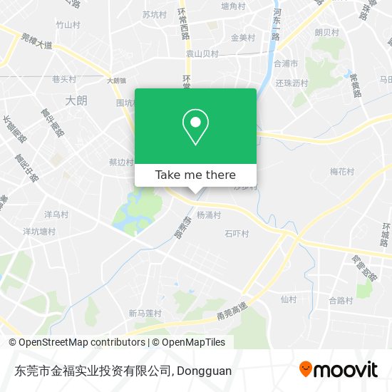 东莞市金福实业投资有限公司 map