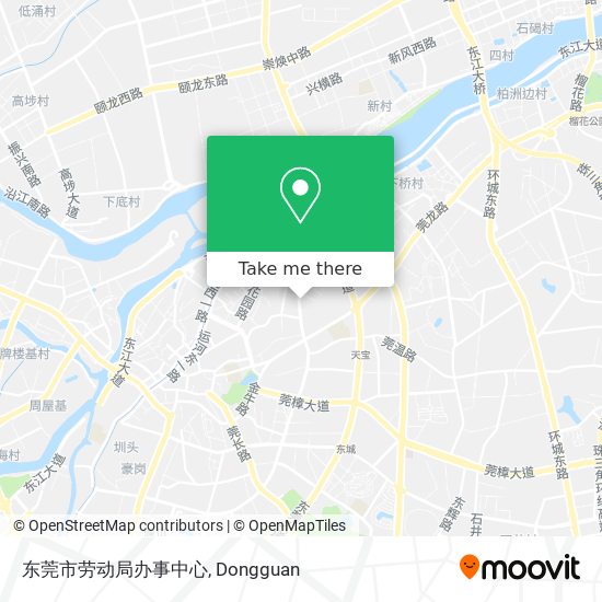 东莞市劳动局办事中心 map