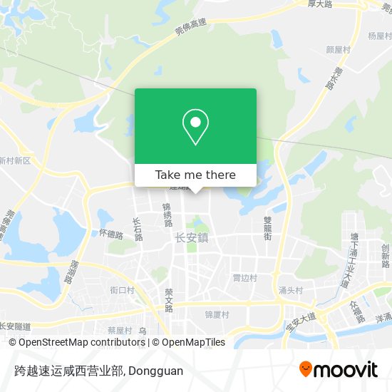 跨越速运咸西营业部 map