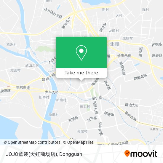 JOJO童装(天虹商场店) map