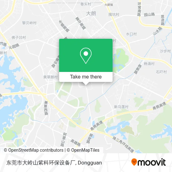 东莞市大岭山紫科环保设备厂 map