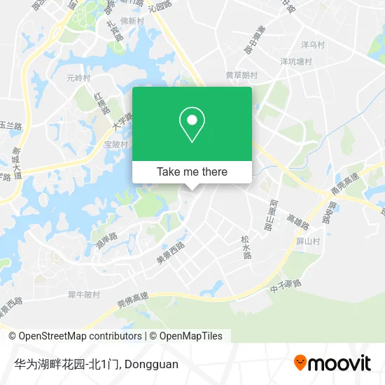 华为湖畔花园-北1门 map