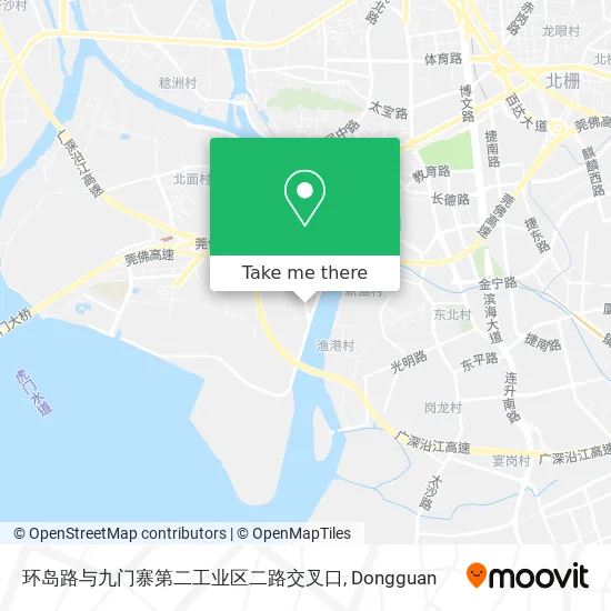环岛路与九门寨第二工业区二路交叉口 map