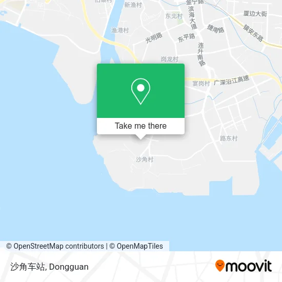 沙角车站 map