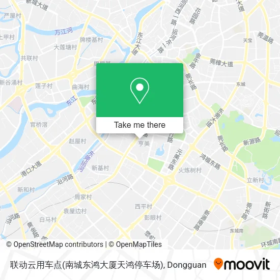 联动云用车点(南城东鸿大厦天鸿停车场) map