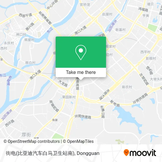 街电(比亚迪汽车白马卫生站南) map