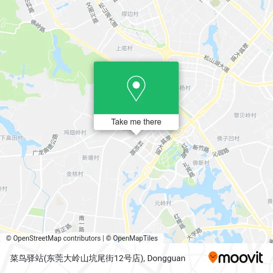 菜鸟驿站(东莞大岭山坑尾街12号店) map