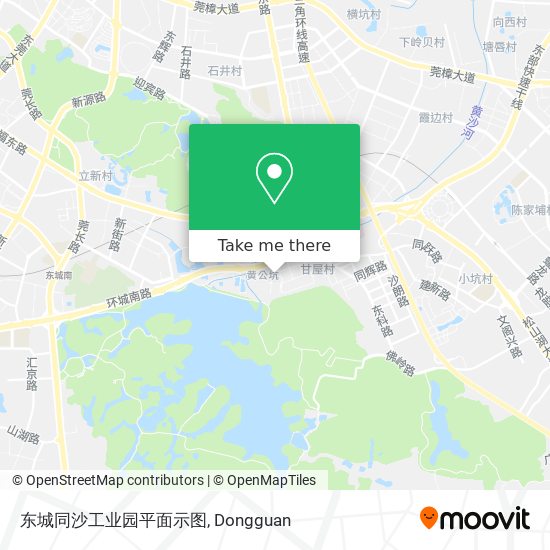 东城同沙工业园平面示图 map