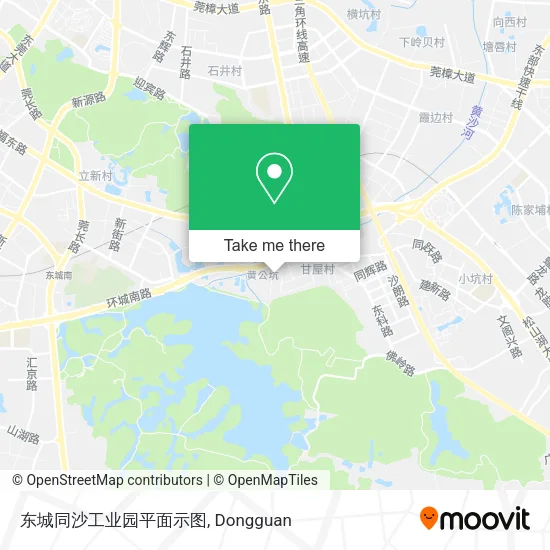 东城同沙工业园平面示图 map