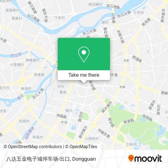 八达五金电子城停车场-出口 map