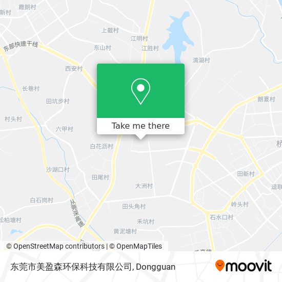 东莞市美盈森环保科技有限公司 map