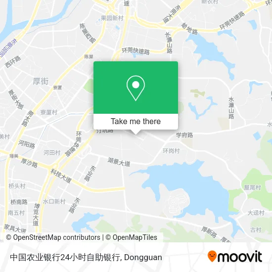 中国农业银行24小时自助银行 map