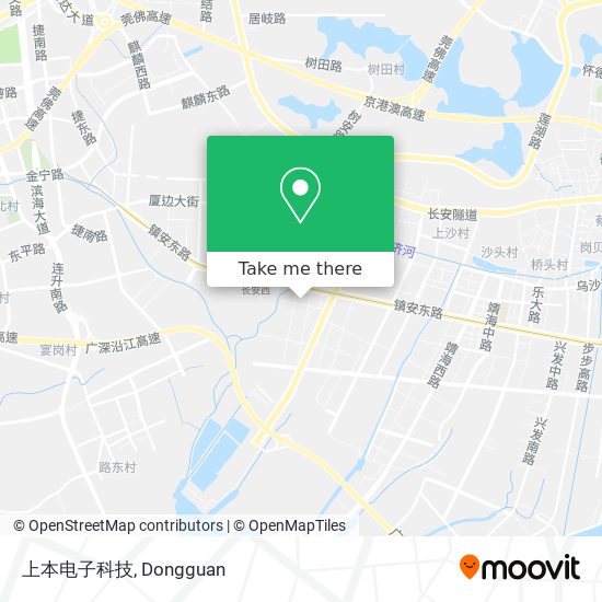 上本电子科技 map