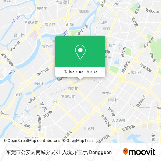 东莞市公安局南城分局-出入境办证厅 map
