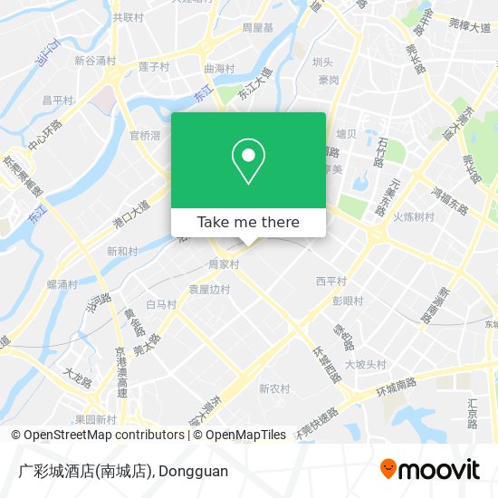 广彩城酒店(南城店) map