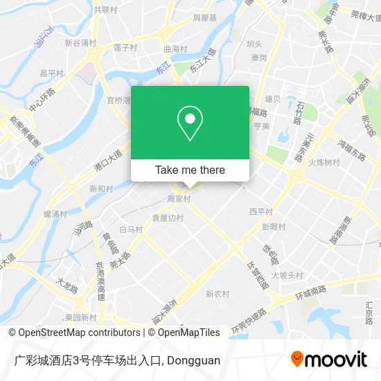 广彩城酒店3号停车场出入口 map