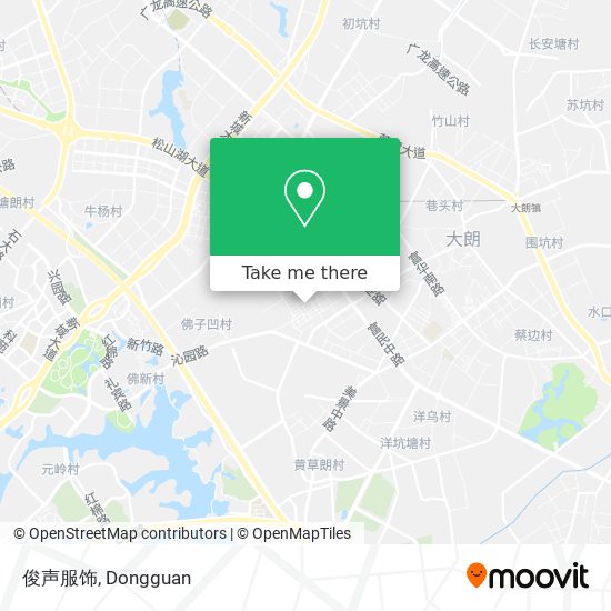 俊声服饰 map