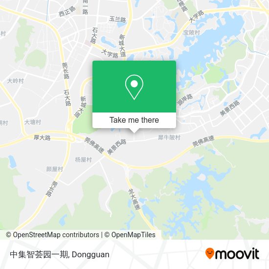 中集智荟园一期 map
