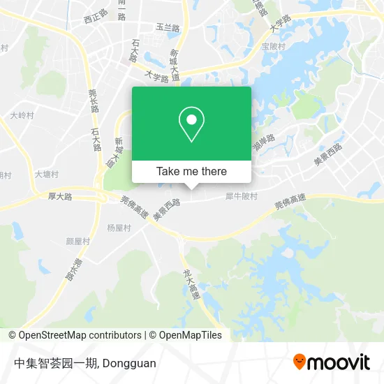 中集智荟园一期 map