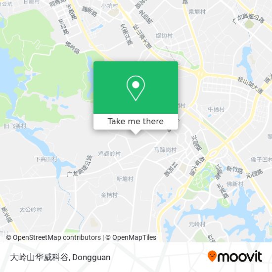 大岭山华威科谷 map