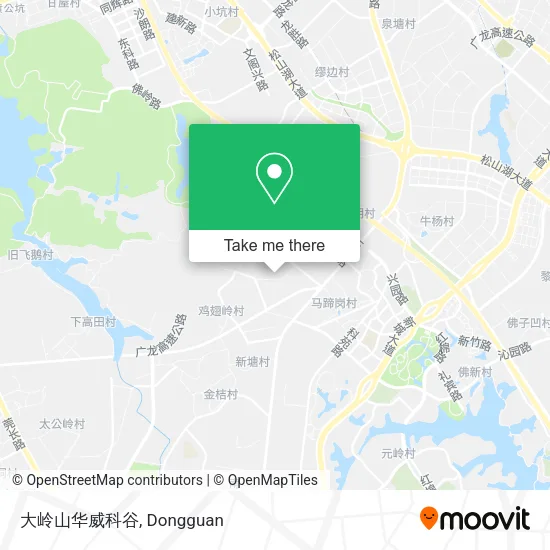 大岭山华威科谷 map