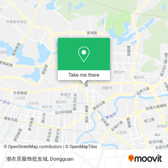 潮衣库服饰批发城 map