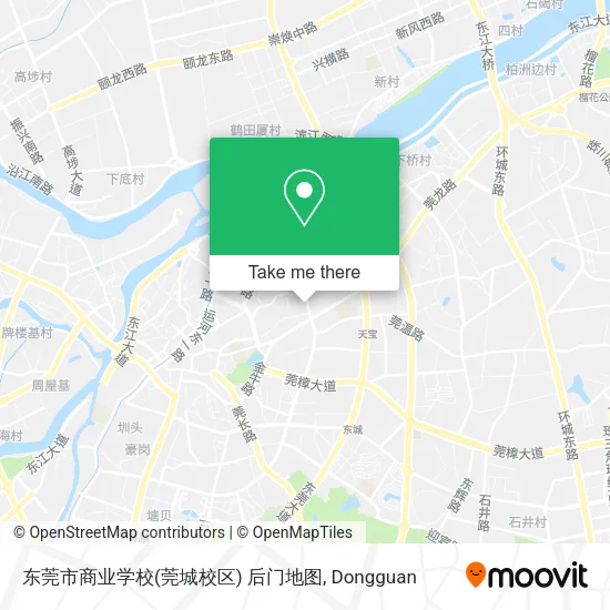 东莞市商业学校(莞城校区) 后门地图 map