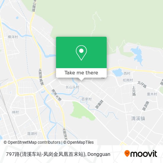 797路(清溪车站-凤岗金凤凰首末站) map