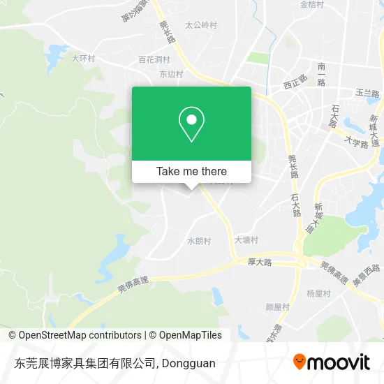 东莞展博家具集团有限公司 map